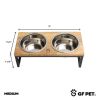 GF Pet Mango Wood & Metal Elevated Feeder - M